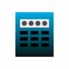 Passcode Icon, flat design icon