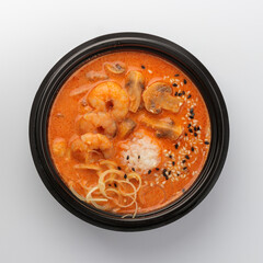 Tom Yam soup top view