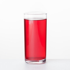 Simple glass of red juice