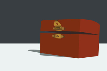 Isolated brown Box 