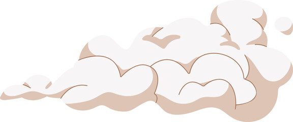 Smoke or Steam Cloud Icon Cartoon Illustration © Good Studio