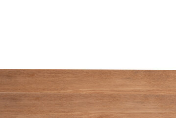 Wooden planks isolated on white background with clipping path.