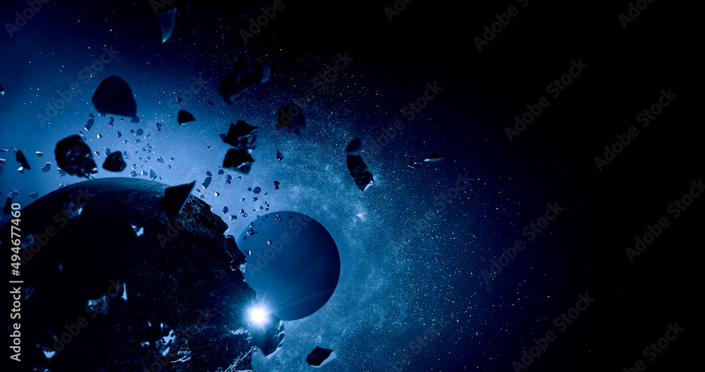 Canvas Prints image of outer space. . mixed media