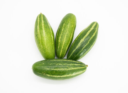 fresh vegetable pointed gourd isolate on white background