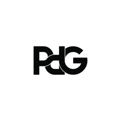 pdg letter original monogram logo design