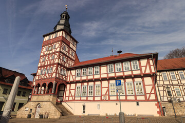 Rathaus der thüringischen Kleinstadt Treffurt