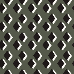 Abstract geometric seamless pattern. Fashion vector print for fabric with diamonds