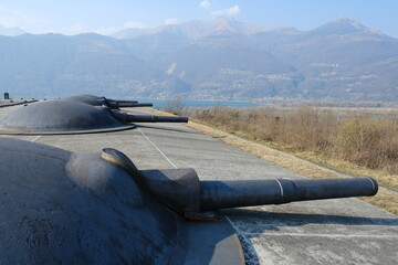Cannons of Fort Montecchio, Colico, Italy