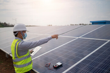 Electrical engineering works on controlling solar panels to produce renewable energy.