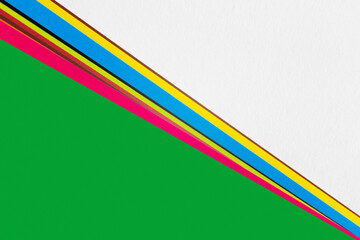 abstract geometric background with multicolored diagonal stripes and copy space.