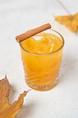 Healthy pumpkin cocktail