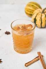 Healthy pumpkin cocktail