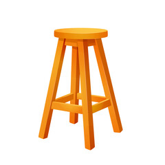 Cartoon Color Chair Icon. Furniture for Interior Concept Flat Design Style. Vector illustration of Modern and Classic