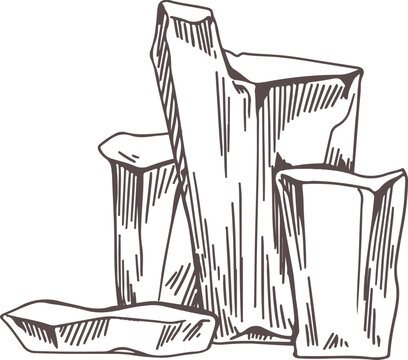 Natural Rock Samples clip art preview