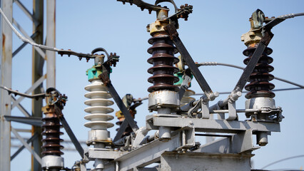 Electrical substation - electrical installation. Reception, conversion and distribution of electrical energy, transformers and other converters of electrical energy. 