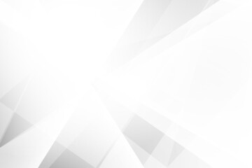 Abstract white and gray color, modern design background with geometric shape. Vector illustration.	