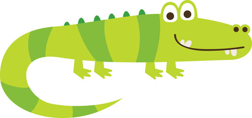 Cute Alligator, green