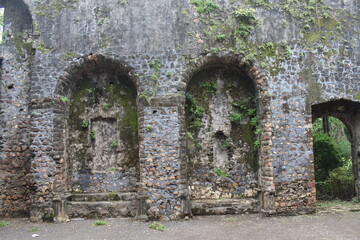 Fototapeta na wymiar ruin of vasai fort , mumbai, india