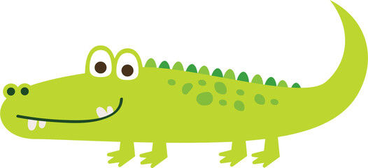 Cute Alligator, green
