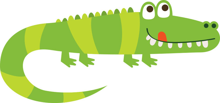 Cute Alligator, green
