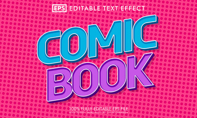 Fototapeta na wymiar Comic pop art editable text effect
