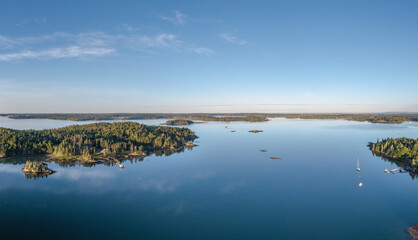 Maine islands and goose rock lighthouse