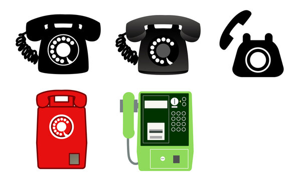 昭和時代の昔の電話たち・黒電話・赤電話・公衆電話