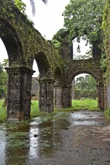 abandoned vasai fort at maharashtra, india 