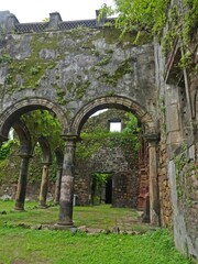 Naklejka premium ruins of vasai fort complex, maharashtra, india 