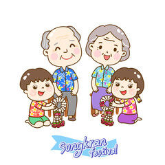Fototapeta na wymiar Illustration for Songkran Festival Thailand.