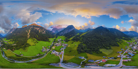 brandnertal valley austria 360° x 180° vr airpano environment
