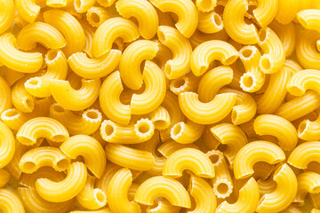 food background from chifferini rigati pasta