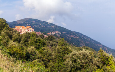 Fototapeta na wymiar Corse-du-Sud nature. South region of Corsica island