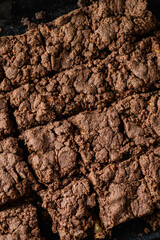 Chocolate Apple Crumble Bars ( Vegan | Refined sugar free).