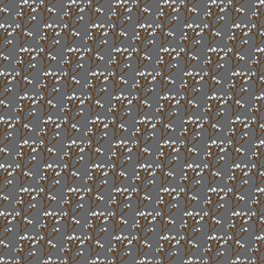 Obraz premium Brown leaves pattern