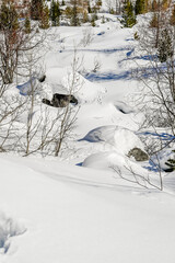 Morteratsch, Morteratschgletscher, Gletscher, Gletscherpfad, Gletscherweg, Piz Bernina, Bellavista, Bernina, Berninapass, Engadin, Alpen, Graubünden, Winter, Winterwanderweg, Langlauf, Schweiz