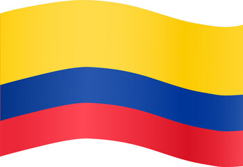 Colombia flag isolated  on png or transparent background,Symbol of Colombia,template for banner,card,advertising ,promote,and business matching country poster, vector illustration