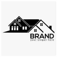 House logo vector. Flat design. Vector Illustration on white background.	
