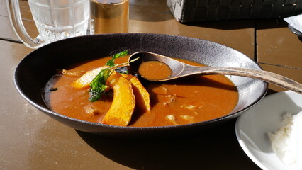Goat Curry in Amami island, Japan 