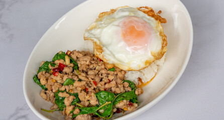 Mixed Thai Pork, Chicken and Seafood Dishes