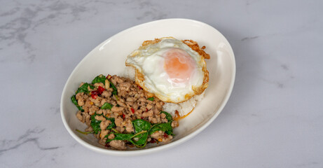 Mixed Thai Pork, Chicken and Seafood Dishes