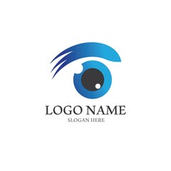Eye Care vector logo design
