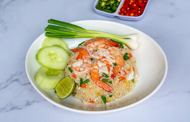 Mixed Thai Pork, Chicken and Seafood Dishes