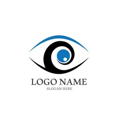 Eye Care vector logo design