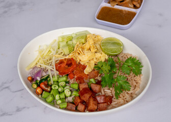 Mixed Thai Pork, Chicken and Seafood Dishes