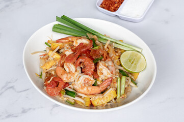 Mixed Thai Pork, Chicken and Seafood Dishes