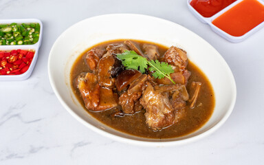 Mixed Thai Pork, Chicken and Seafood Dishes