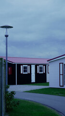 Small houses in a park (Nordsee / Germany)