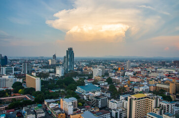 The Cityscape of Pattaya District Chonburi Thailand Asia