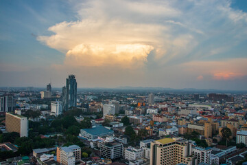 Fototapeta premium The Cityscape of Pattaya District Chonburi Thailand Asia